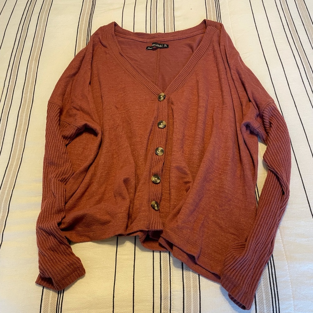Abercrombie and Fitch Lightweight Cropped Cardigan